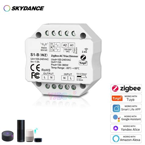 Zigbee Single Color Ac Triac Wifi Dimmer S B Wz Tuya App Led Dimmer