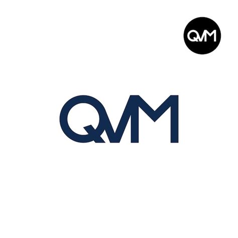 Dise O Del Logotipo De La Letra Qvm Monogram Vector Premium