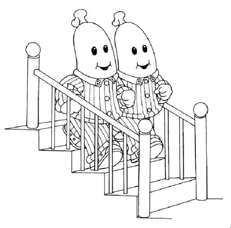 Bananas in pyjamas Coloring Pages - Coloringpages1001.com