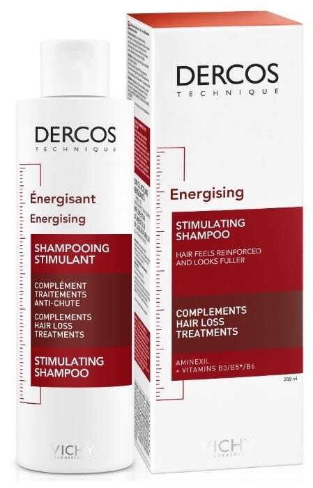 Шампунь тонизирующий с аминексилом Vichy Dercos Energising Stimulating ...