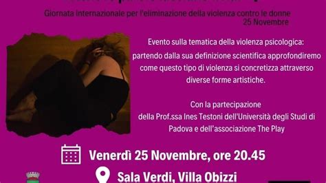 Anche Le Parole Lasciano Lividi La Giornata Contro La Violenza Alle