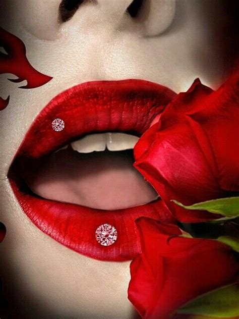 Red As A Rose Love Lips Kissable Lips  2 Lipstick Lipsticks