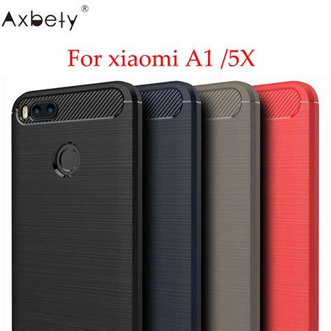 AXBETY Coque For xiaomi A1 Mi A1 Case Fashion Carbon Fiber Ultra Slim ...