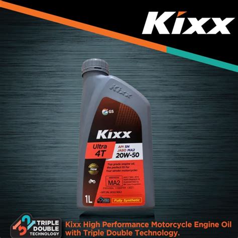 Aceite Kixx Moto 4t 20w50 Full Sintetico X 2 Lt Moto Repuestos