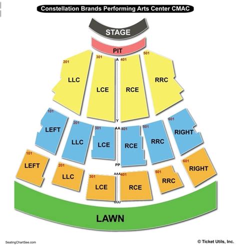 Marvin Sands Performing Arts Center Seating Chart - Center Seating Chart