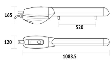 Napęd ROGER KIT R20 510 L LIGHT zestaw automatyki do bramy