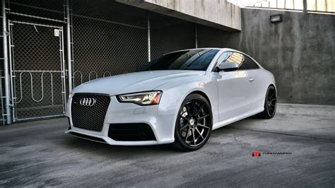 Audi Rs B White With Rennen Forged R Concave Aftermarket Wheels