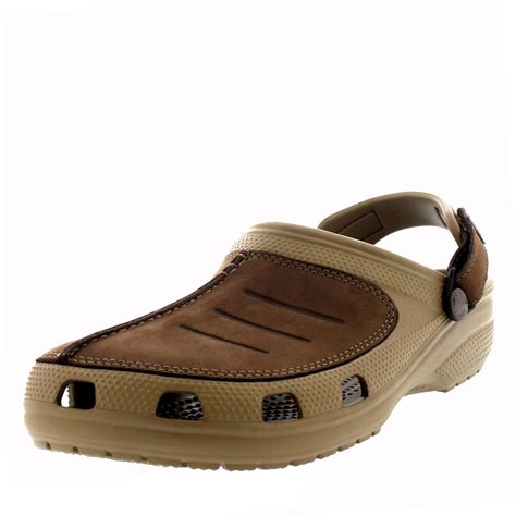 Mens Crocs Yukon Mesa Clog Comfort Leather Summer Holiday Sandal Shoes