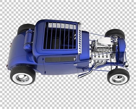Hot Rod Sur Fond Transparent Rendu 3d Illustration PSD Premium