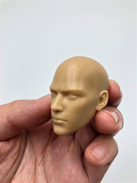 Unpainted Male Head For Figure Phicen Hot Toys Ganghood Worldbox Usa Ebay
