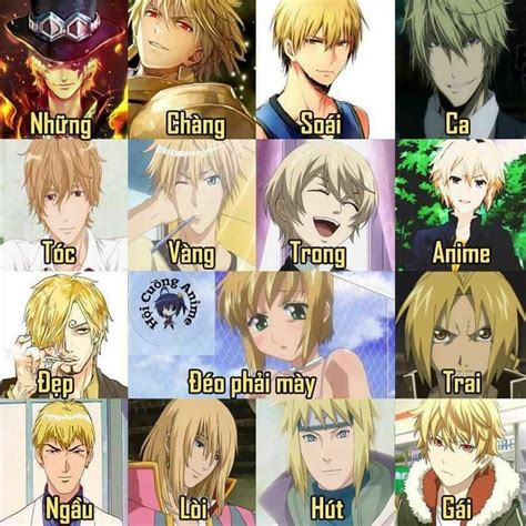 nhan vat anime toc vang nam dang yeu nhat