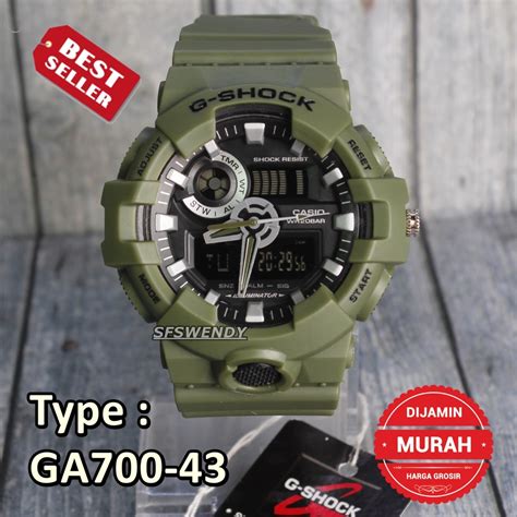 Jual Promo Murah G Shock Ga Hijau Merah Cream Abu Army Jam