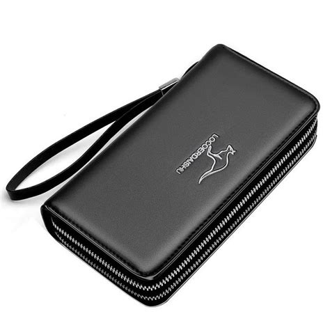 Kangaroo Mens Handbag 2024 New Business Wallet Large Capacity Multi