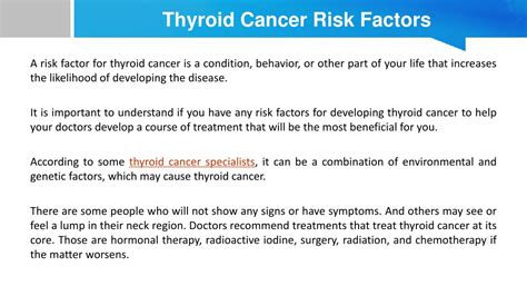 PPT Thyroid Cancer Risk Factors ENT Specialty Group PowerPoint