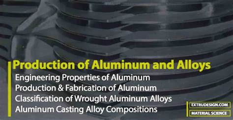 Production Of Aluminum And Aluminum Alloys Extrudesign