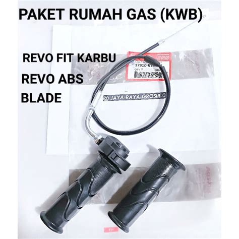 Jual PAKET RUMAH GAS SET KWB HANDGRIP SELONGSONG KABEL GAS REVO