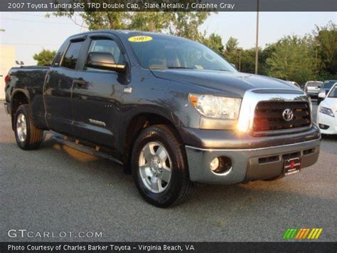 Slate Metallic 2007 Toyota Tundra Sr5 Trd Double Cab Graphite Gray