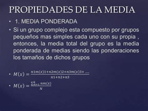 Propiedades De La Media Y La Varianza Ppt