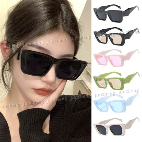 Luxury Rectangle Sunglasses Women Brand Designer Retro Cat Eye Sun