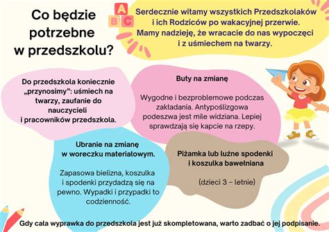 Witamy Po Wakacjach Przedszkole Publiczne Nr W G Ogowie