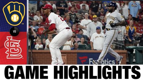 Brewers Vs Cardinals Game Highlights 81821 Mlb Highlights Youtube