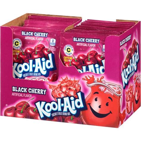 Kool Aid Black Cherry Unsweetened Drink Mix Hy Vee Aisles Online