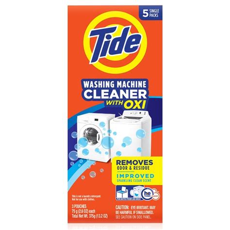 Tide 5-Count Washing Machine Cleaner Powder in the Washing Machine ...