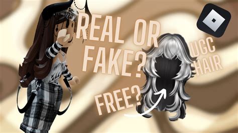 Real Or Fake Free Ugc Hair In Roblox Youtube