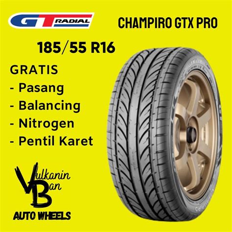 Jual Ban Mobil Jazz Rs New City 18555 R16 Gt Radial Champiro Gtx Pro