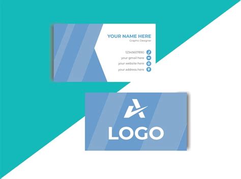 Plantilla De Tarjeta De Visita Creativa Y Moderna Vector Premium