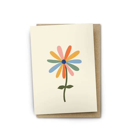 Greeting Card Flower Daisy Lane Flowers