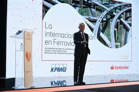 Del Pino Ferrovial Pide Al Gobierno Que Contribuya A Crear Un Mercado