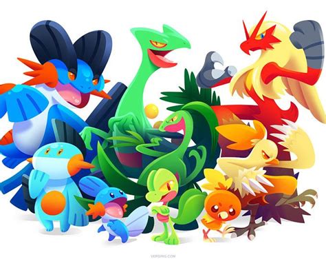 pokemon gen 3 starters evolutions - klump-mezquita