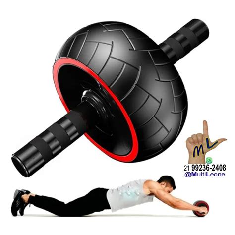 Roda Rolinho De Exercícios Treino Abdominal Aparelho Fitness Barriga