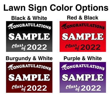 Graduation Lawn Sign Style 1 – MI Custom Signs