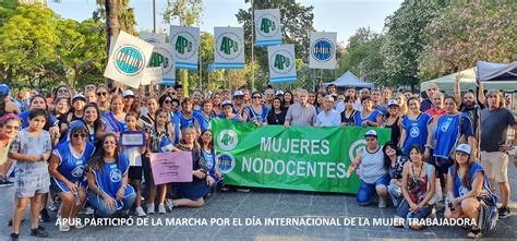 Apur Particip De La Marcha Por El D A Internacional De La Mujer