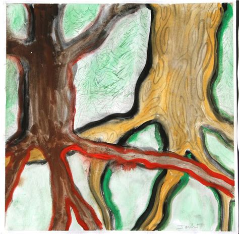 Two Trees Painting by Terhi Tree | Saatchi Art