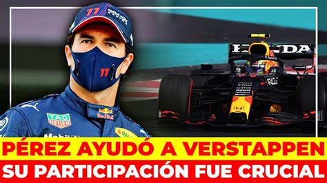 ÚLTIMA HORA GP ABU DHABI CHECO PÉREZ SERÁ CRUCIAL EN EL CAMPEONATO