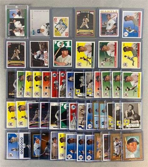 Mickey Mantle Cards With Inserts Matthew Bullock Auctioneers