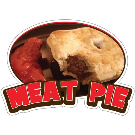 Signmission 16 In Meat Pie Decal Concession Stand Food Truck Sticker