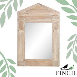 Finch Westport Distressed Wood Hanging Wall Mirror Wayfair