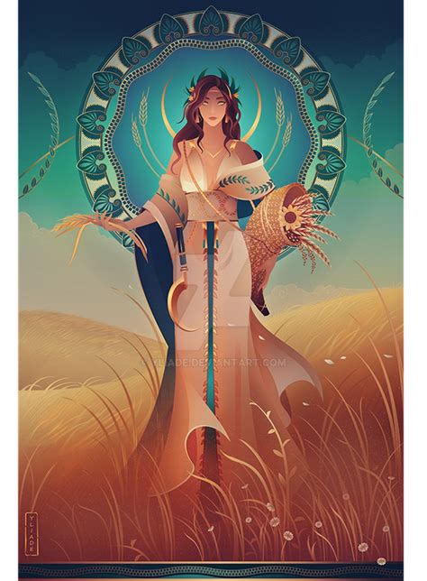 Demeter Greek Mythology By Yliade On Deviantart Greek Goddess Art