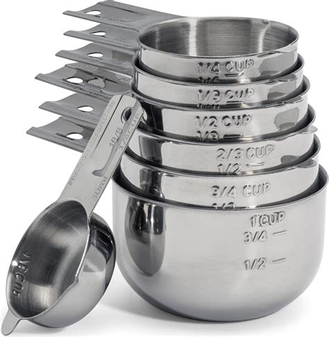 Amazon Hudson Essentials Stainless Steel Measuring Cups Set