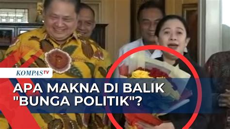 Airlangga Beri Buket Bunga Kepada Puan Beri Nama Bunga Politik Apa