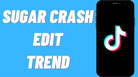 How To Do The Sugar Crash Edit Trend On Tiktok Easy Youtube