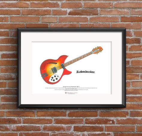 George Harrison's 1964 Rickenbacker 360/12 by GMorganIllustration