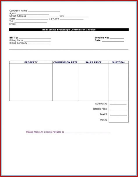 Blank Invoice Templates Word Template Resume Examples E Q Pa Kq