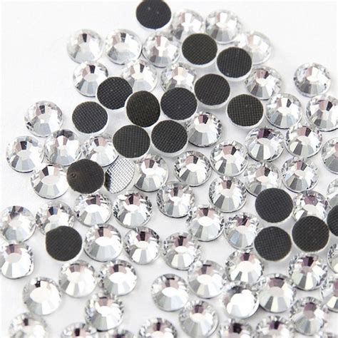 Hot Fix Pcs DMC CRYSTAL CLEAR Rhinestones Iron On Mm Mm Etsy