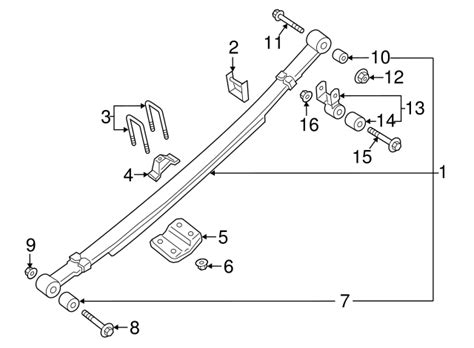 Nissan Titan Leaf Spring Assembly Ez E Nissan Parts Plus