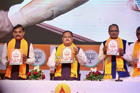 Hon Ble Bjp National President Shri J P Nadda While Launching Bjp